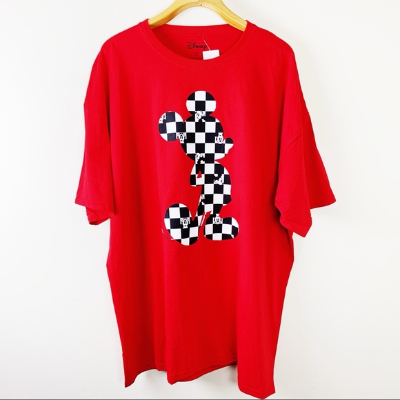 mickey mouse checkered shirt